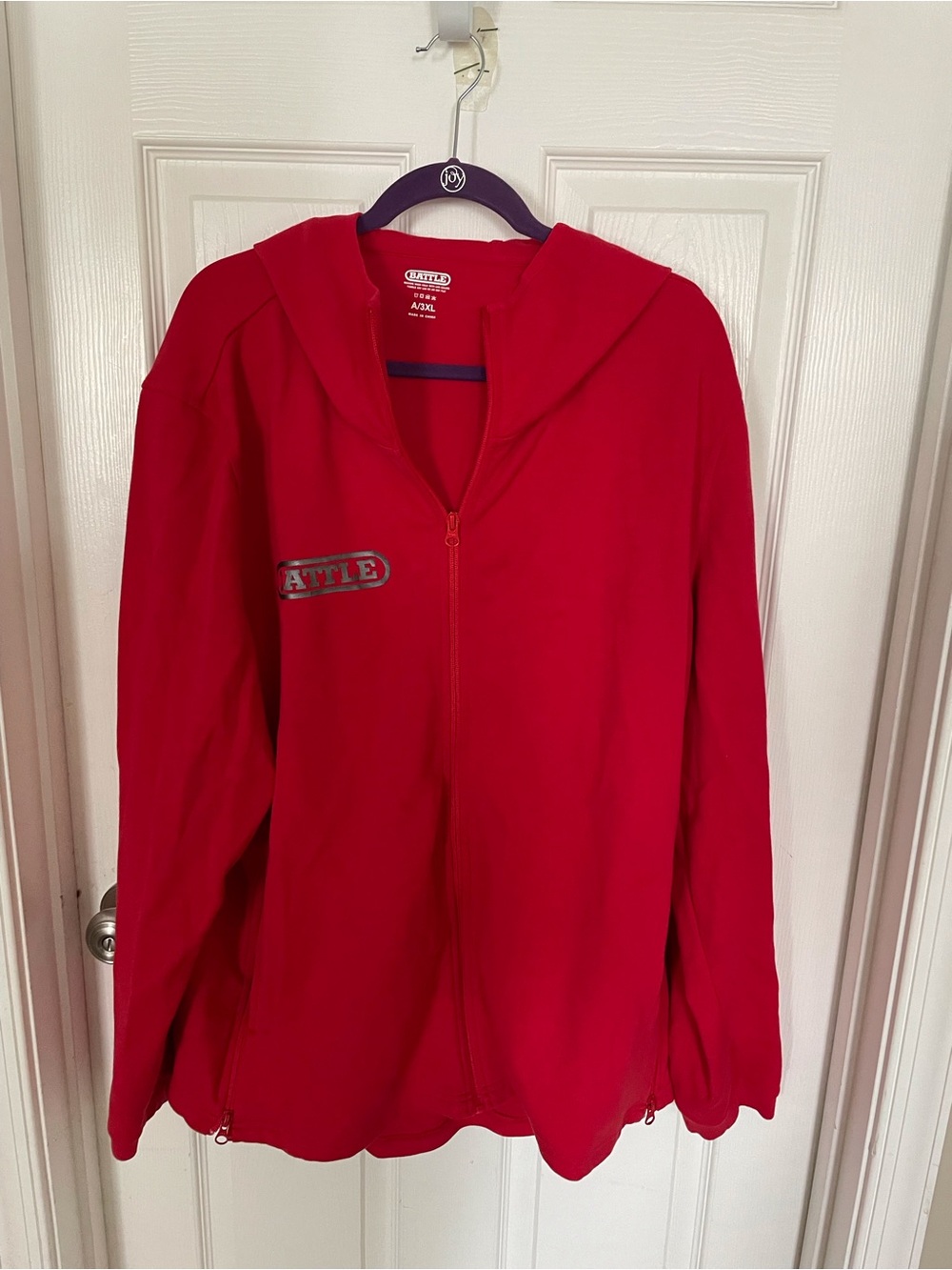 Battle Red Full-Zip Hooded Jacket